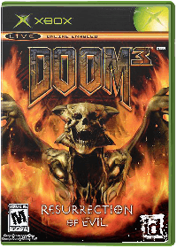 Doom 3: Resurrection of Evil Xbox US box art